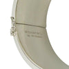 Secondhand Tiffany Sterling Silver and 18K Rose Gold Lock Heart Bangle
