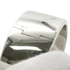 Secondhand Tiffany Sterling Silver and 18K Rose Gold Lock Heart Bangle