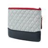 Chanel Medium Quilted Wool and Calfskin Gabrielle O Case Clutch Secondhand