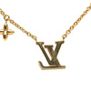 Louis Vuitton Gold Plated LV Crystal Iconic Pendant Necklace Secondhand
