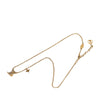 Louis Vuitton Gold Plated LV Crystal Iconic Pendant Necklace Secondhand
