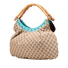 Gucci GG Canvas Bamboo Studded Hobo Secondhand