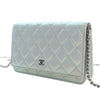 Chanel CC Quilted Iridescent Lambskin Wallet on Chain Secondhand