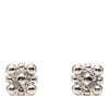 Chanel Brass Floral Strass Push Back Earrings Secondhand