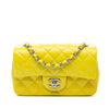 Chanel Mini Rectangular Classic Patent Single Flap Secondhand