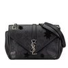 Secondhand Saint Laurent Medium Monogram Heart Patchwork Chain Wallet