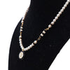 Chanel Gold Plated Faux Pearl CC Pendant Necklace Secondhand