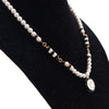 Chanel Gold Plated Faux Pearl CC Pendant Necklace Secondhand