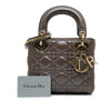 Dior Mini Metallic Calfskin Cannage Lady Dior Secondhand