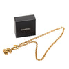 Chanel Gold Plated Quilted CC Pendant Necklace Secondhand
