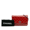Secondhand Chanel Quilted Patent Brilliant Wallet On Chain