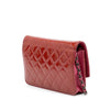 Secondhand Chanel Quilted Patent Brilliant Wallet On Chain