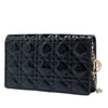 Dior Patent Cannage Lady Dior Chain Convertible Clutch Secondhand