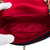 Chanel Paris Cosmopolite Small Tricolor Quilted Velvet Private Affair Camellia Flap Secondhand