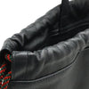 Gucci Grained Calfskin Web Logo Drawstring Backpack Secondhand
