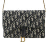 Secondhand Dior Oblique Canvas Saddle Chain Pouch