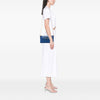 Prada Saffiano Trimmed Tessuto Chain Crossbody Secondhand