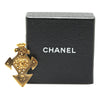 Chanel Gold Plated CC Cross Brooch Secondhand