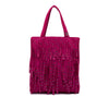 Chanel Mini Suede Studded Fringe Tote Secondhand