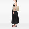 Chanel Lambskin Embossed CC Camellia Tote Secondhand
