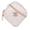 Chanel Quilted Caviar Diamond Clutch With Chain Secondhand