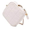 Chanel Quilted Caviar Diamond Clutch With Chain Secondhand