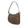 Fendi Small Zebra Print Canvas Oyster Hobo Secondhand