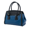 Prada Bicolor Saffiano Trimmed City Calf Double Zip Satchel Secondhand