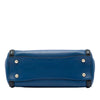Prada Bicolor Saffiano Trimmed City Calf Double Zip Satchel Secondhand