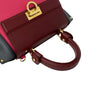 Ferragamo Small Tricolor Leather Gancini Sofia Satchel Secondhand