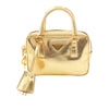 Prada Mini Metallic Vitello Top Handle Bag Secondhand