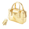Prada Mini Metallic Vitello Top Handle Bag Secondhand