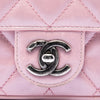 Chanel Mini Quilted Metallic Calfskin Coco Pleats Chain Flap Secondhand