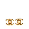 Chanel Gold Plated CC Turnlock Clip On Earrings Secondhand