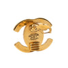 Chanel Gold Plated CC Turnlock Clip On Earrings Secondhand