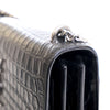 Saint Laurent Medium Croc Embossed Calfskin Sunset Flap Crossbody Secondhand
