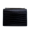 Saint Laurent Medium Croc Embossed Calfskin Sunset Flap Crossbody Secondhand