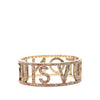 Louis Vuitton Gold Plated 1001 Nuits Swarovski Crystal Bangle Secondhand