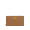Prada Leather Zip Around Wallet Secondhand