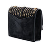 Saint Laurent Medium Studded Suede Monogram Sulpice Crossbody Secondhand