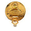 Secondhand Chanel Gold Plated CC Round Clip On Earrings