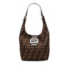 Secondhand Fendi Zucca Canvas Shoulder Bag