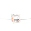 Secondhand Hermès Palladium Plated Lacquered Cage D H Pendant Necklace