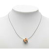 Secondhand Hermès Palladium Plated Lacquered Cage D H Pendant Necklace