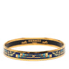 Hermès Narrow Printed Enamel Bangle 62 Secondhand