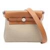 Hermès Military Toile and Vache Hunter Herbag Zip 20 Secondhand