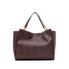 Ferragamo Gancini Embossed Trifolio Tote Bag Secondhand