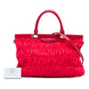 Prada Tessuto Gaufre Frame Satchel Secondhand