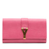 Saint Laurent Textured Calfskin Chyc Ligne Clutch Secondhand