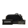 Chanel Tweed Gabrielle Double Zip Clutch with Chain Secondhand
